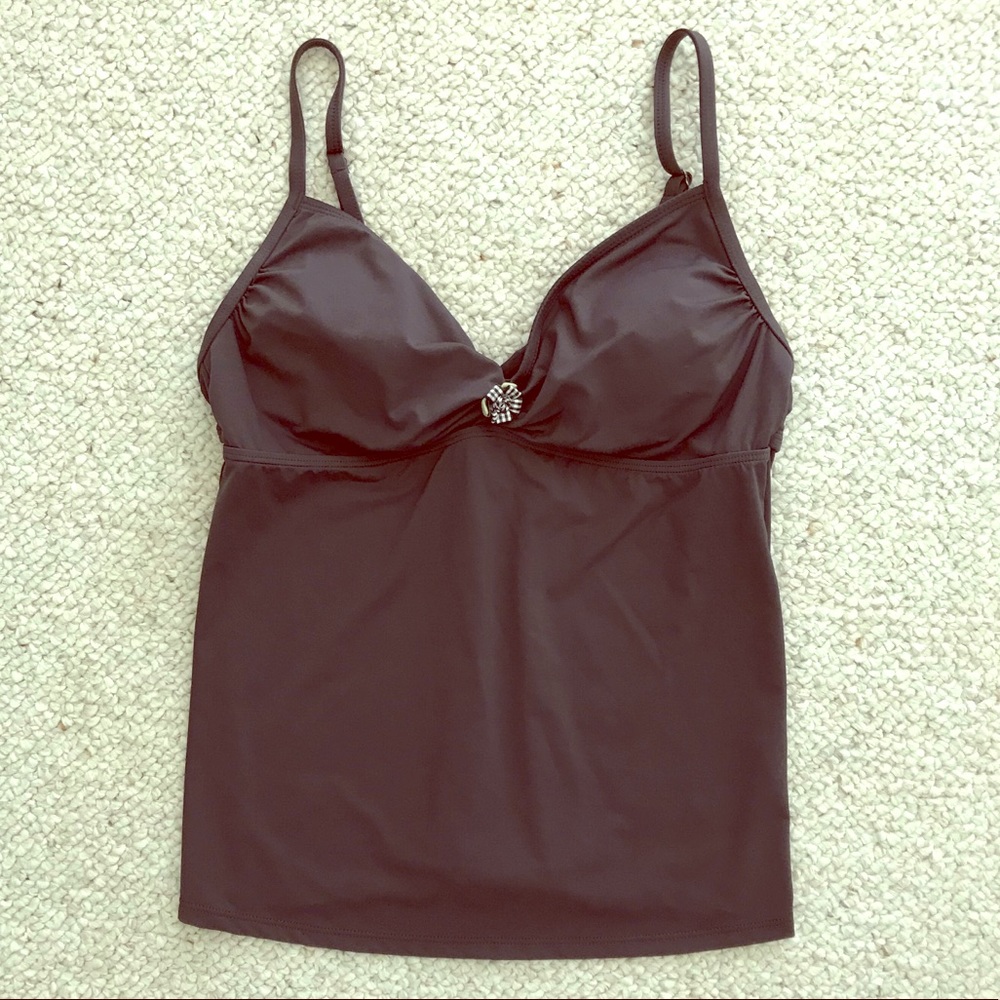 Athleta grey swim top size M💦